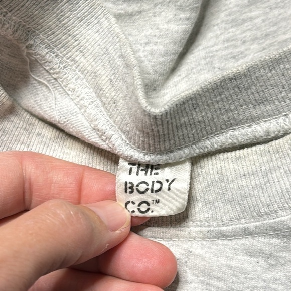 Vintage The Body Co. Abstract Neon Purple Green Short Sleeve Crop Top M/L 90s - Picture 7 of 12